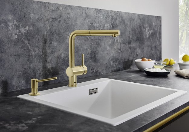 Смеситель Blanco LINUS-S 526684 золото (preview 2)