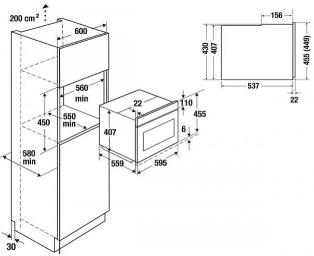 Компактный духовой шкаф с паром Kuppersbusch CBD 6550.0 G1 Stainless Steel (preview 4)
