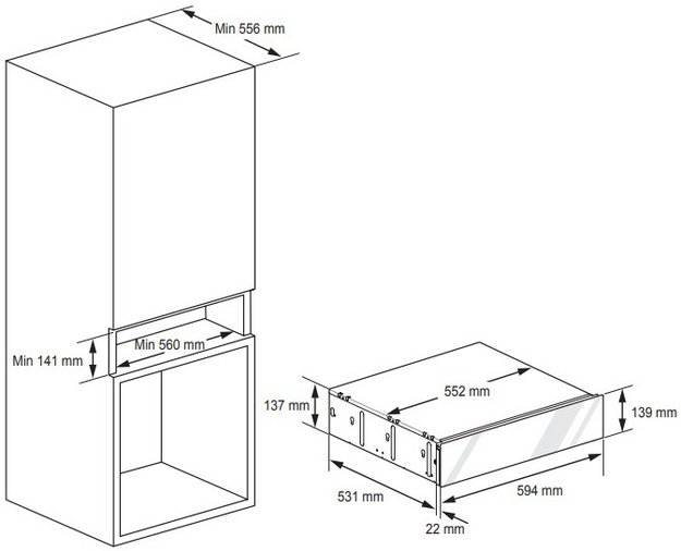 Встраиваемый подогреватель посуды Signature Kitchen Suite SKSWD2421MS (preview 7)