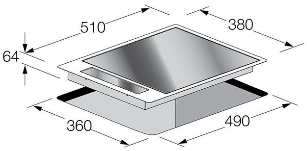 Варочная панель Fulgor Milano CPH 402 ID TC X/2 (preview 3)