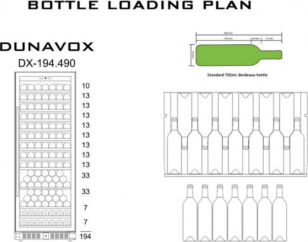 Винный шкаф Dunavox DX-194.490CK (preview 3)