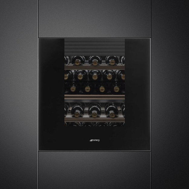 Встраиваемый холодильный шкаф для вина Smeg CVI129B3 (фото 2) Встраиваемый холодильный шкаф для вина Smeg CVI129B3 (preview 2)