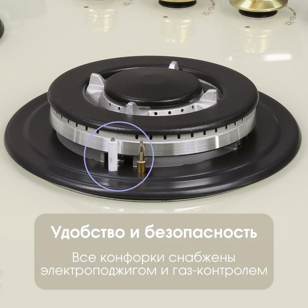 Газовая варочная панель Zigmund & Shtain M 26.7 X (preview 8)