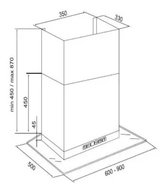 Вытяжка Kuppersberg DK 900 IS Х 1HTC (preview 2)