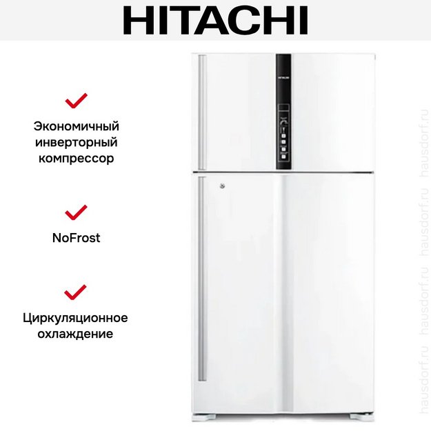 Холодильник Hitachi R-V720PUC1 TWH (preview 2)