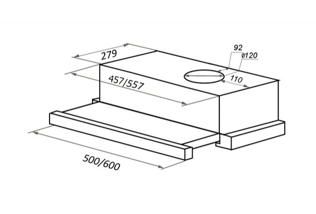 Встраиваемая кухонная вытяжка MAUNFELD VS Light 60 нержавеющая сталь (preview 8)