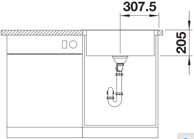 Мойка BLANCO LEMIS 6-IF нержавеющая сталь (preview 5)