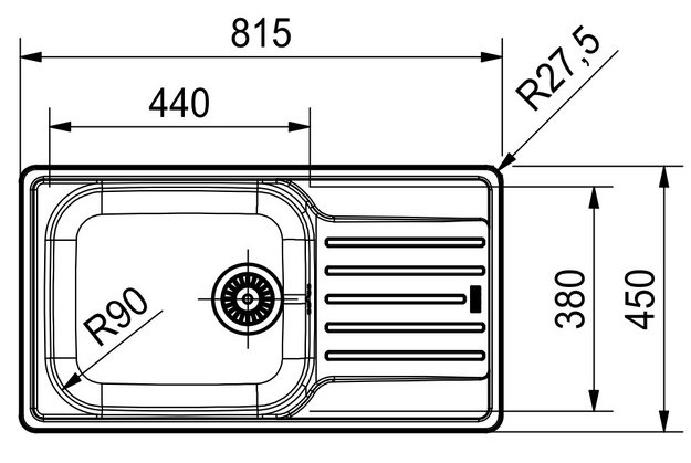 Мойка Franke LNX 611-82 сталь (preview 2)