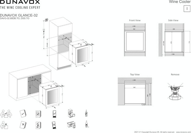 Встраиваемый винный шкаф Dunavox DAVG-32.80DC.TO (preview 7)