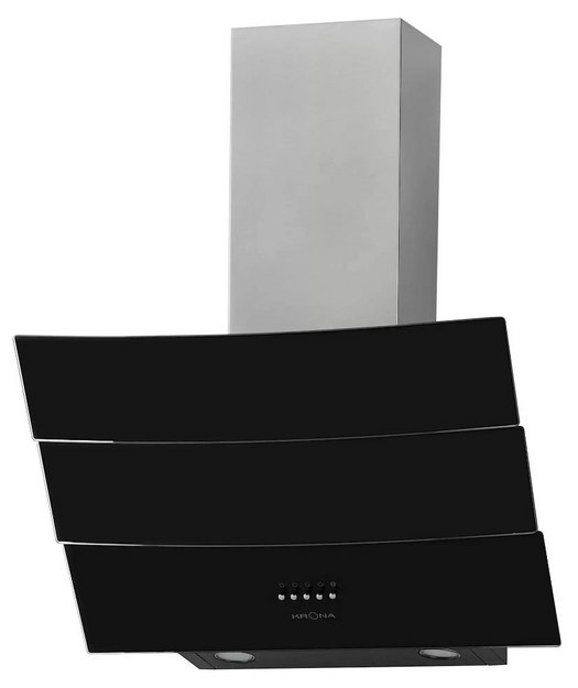 Вытяжка KRONA INGA 600 inox/black push button (preview 1)