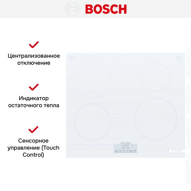 Индукционная варочная панель Bosch PUE612BB1E (preview 6)
