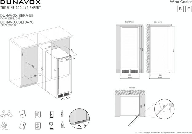 Винный шкаф Dunavox DX-70.258C (preview 4)
