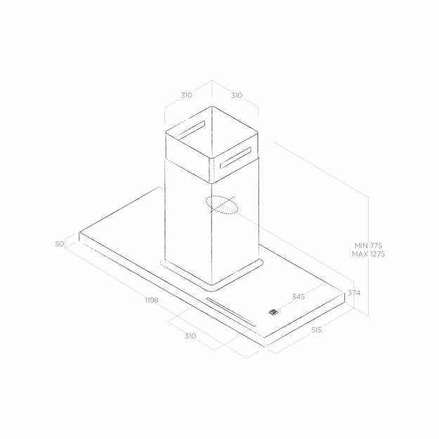 Вытяжка Elica Био Остров Белый и Дуб с аспирацией 120х53 (Bio Island WH/A/120X53 Rovere) (preview 2)