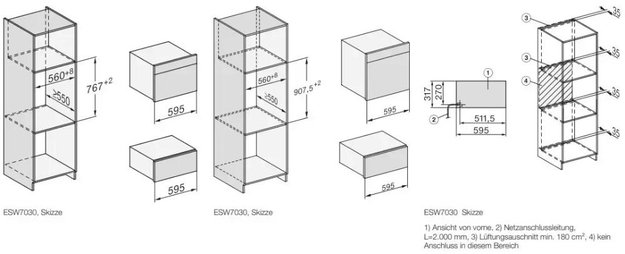 Встраиваемый подогреватель посуды Miele ESW 7030 OBSW (preview 3)