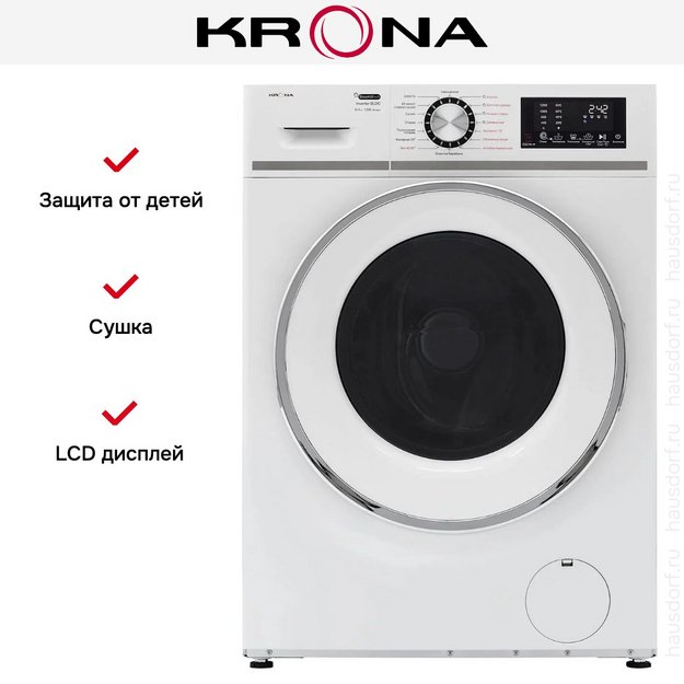 Стиральная машина KRONA ITTER OPTI WHITE 1200 8/4K WDM (preview 14)
