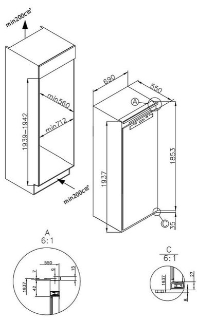 Встраиваемый морозильник Korting KSFI 1955 (preview 6)