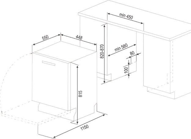 Встраиваемая посудомоечная машина Zigmund Shtain DW 312.4 (preview 6)