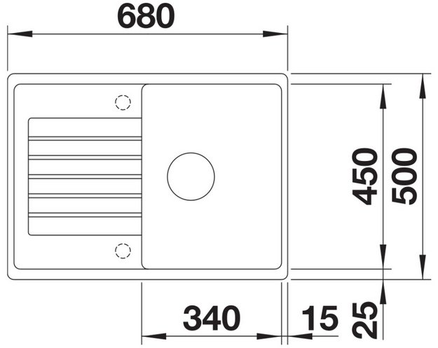Мойка BLANCO ZIA 45 S Compact Silgranit белый (preview 3)