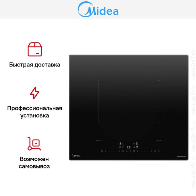 Варочная панель индукционная Midea MIH67783SB (preview 11)