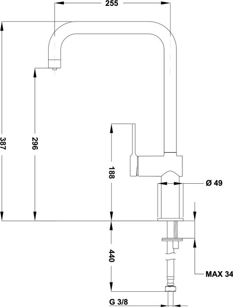 Смеситель Teka E-PURE EP 915 CHROME (preview 6)