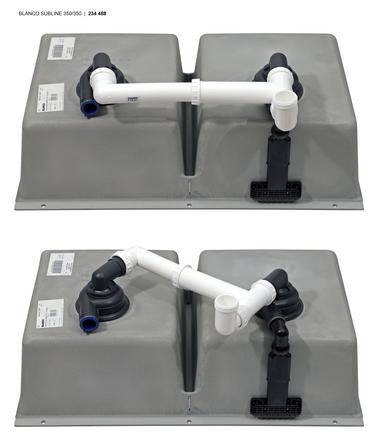 Мойка BLANCO SUBLINE 350/350-U Silgranit темная скала (preview 6)