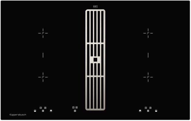 Индукционная варочная панель с вытяжкой Kuppersbusch KMI 8500.0 SR Stainless steel (preview 1)