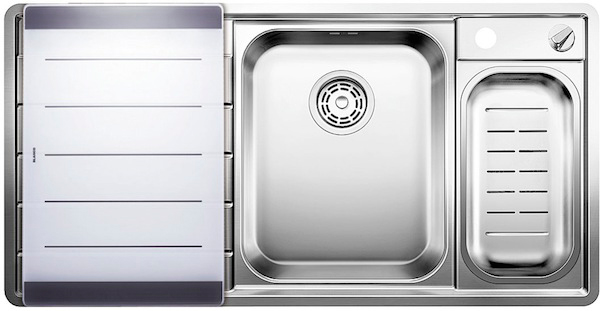 Мойка Blanco Axis 6 II S-IF Steamer Edition крыло слева нержавеющая сталь (preview 6)