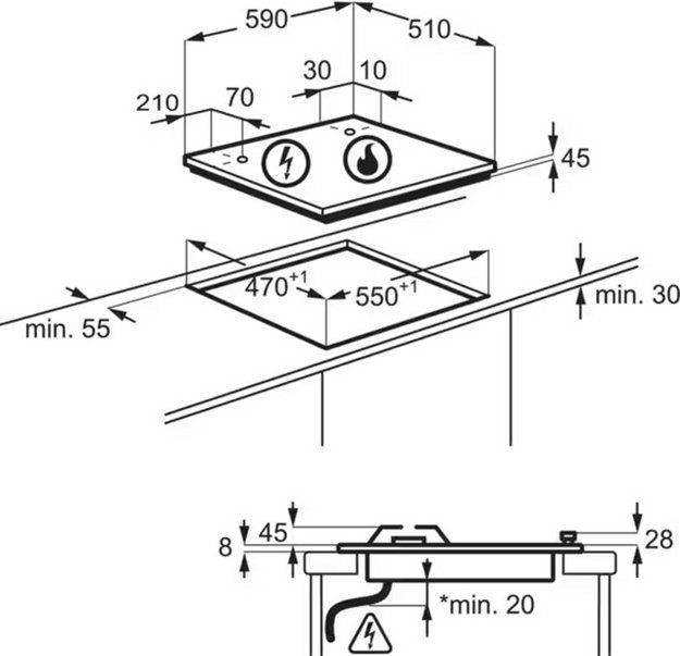 Варочная панель Electrolux EGG6407K (фото 11) Варочная панель Electrolux EGG6407K (preview 11)