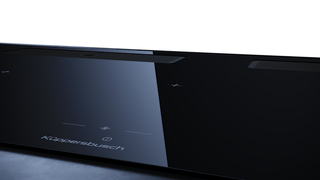 Индукционная варочная поверхность с вытяжкой Kuppersbusch KMI 12850.0 SR-E Black Velvet (preview 5)