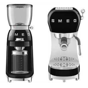 Smeg 50`s Style (кофемашина ECF02BLEU + кофемолка CGF11BLEU) фото в Челябинске