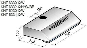 Вытяжка Кертинг KHT 6230 W фото 2 в Челябинске Вытяжка Korting KHT 6230 W фото 2 в Челябинске