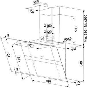 Вытяжка Франке FSW 918 BK XS фото 4 в Челябинске Вытяжка Franke FSW 918 BK XS фото 4 в Челябинске