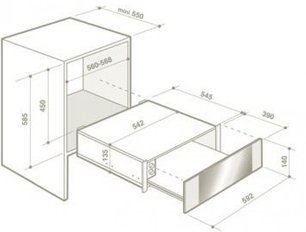 Подогреватель Де Дитрих DWD 1194 GX фото 2 в Челябинске Подогреватель De Dietrich DWD 1194 GX фото 2 в Челябинске