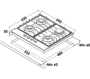 Варочная панель Schaub Lorenz SLK GL6525 фото 2 в Челябинске