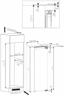 Встраиваемый холодильник Китчен Эйд KCBNS 18602 фото 2 в Челябинске Встраиваемый холодильник KitchenAid KCBNS 18602 фото 2 в Челябинске