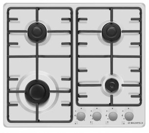 Газовая варочная панель MAUNFELD EGHE.64.3STS-EW фото 2 в Челябинске