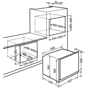 Духовой шкаф Smeg SF855PX фото 2 в Челябинске