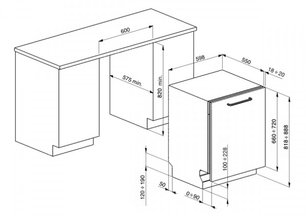 Посудомоечная машина Smeg STLA865A-1 фото 3 в Челябинске