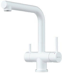 Omoikiri (мойка BOSEN 80-2-WH + смеситель TAKAMATSU-S PW) фото 3 в Челябинске