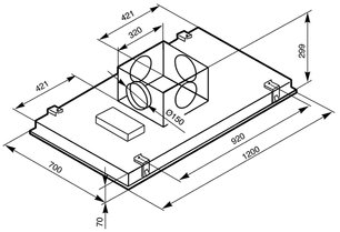Вытяжка Смег KSEG120X1 фото 3 в Челябинске Вытяжка Smeg KSEG120X1 фото 3 в Челябинске