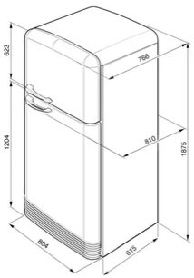 Холодильник Смег FAB50POS фото 2 в Челябинске Холодильник Smeg FAB50POS фото 2 в Челябинске