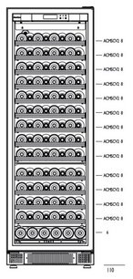Встраиваемый мультитемпературный винный шкаф EuroCave S-259 K-800019-L фото 2 в Челябинске