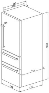 Холодильник SMEG FT41BXE фото 3 в Челябинске Холодильник SMEG FT41BXE фото 3 в Челябинске