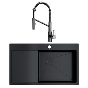 Omoikiri (мойка AKISAME 86 SIDE GB-R + смеситель MIKAWA 2 PLUS-SB GB) фото в Челябинске