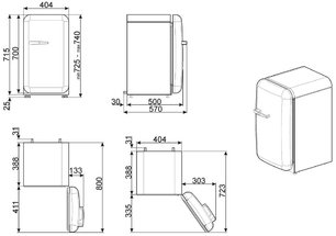 Холодильник Смег FAB10LWH2 фото 3 в Челябинске Холодильник Smeg FAB10LWH2 фото 3 в Челябинске
