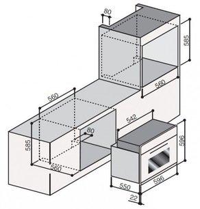 Духовой шкаф Ilve 600-BVG GF фото 3 в Челябинске