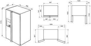 Холодильник Смег SBS8003A фото 2 в Челябинске Холодильник Smeg SBS8003A фото 2 в Челябинске