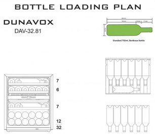 Винный шкаф Дунавокс DAV-32.81DSS.TO фото 4 в Челябинске Винный шкаф Dunavox DAV-32.81DSS.TO фото 4 в Челябинске