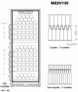 Винный шкаф Ла Соммельер MZ2V135 фото 4 в Челябинске Винный шкаф La Sommeliere MZ2V135 фото 4 в Челябинске