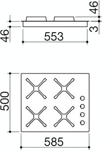 Газовая варочная панель Barazza 1PSPT64 фото 3 в Челябинске